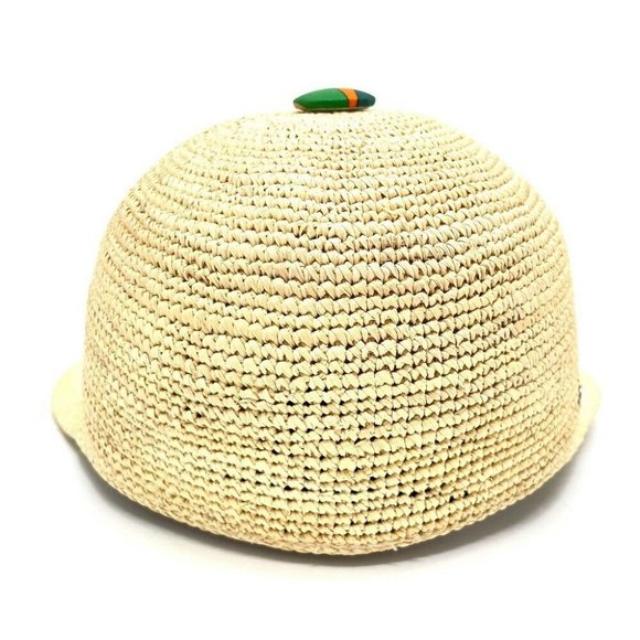 Authentic HERMES Casquette Straw cap Straw Hat straw natural - Picture 12 of 12